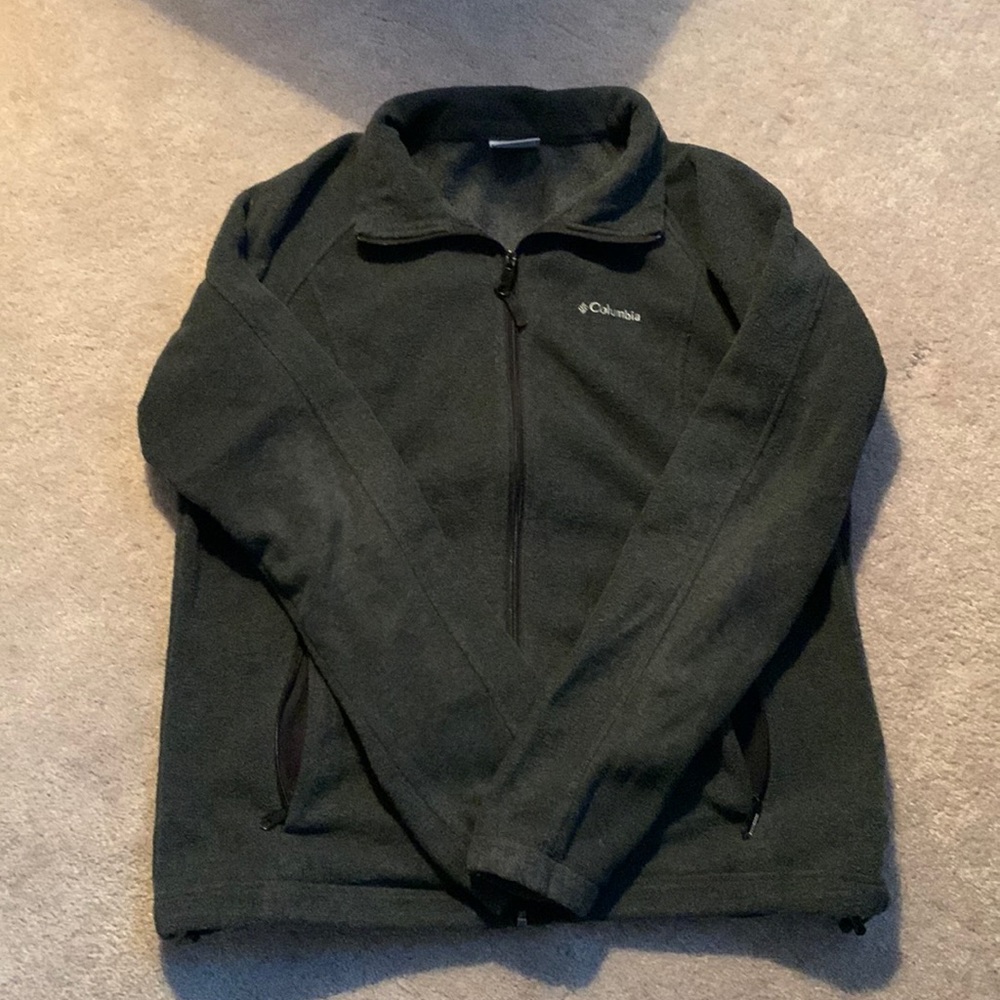 Columbia women’s fleece jacket heather gray Dash dark gray. Size large